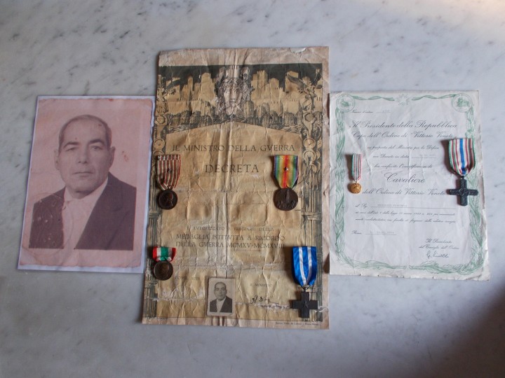 Guerrisi Vincenzo, attestati e medaglie, prima guerra mondiale,