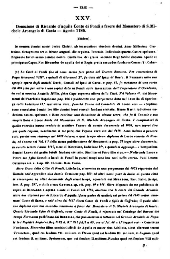 Carlo I e II D'Angiò, documenti sul nobile giudice Guerrisi, firma del 1186.
